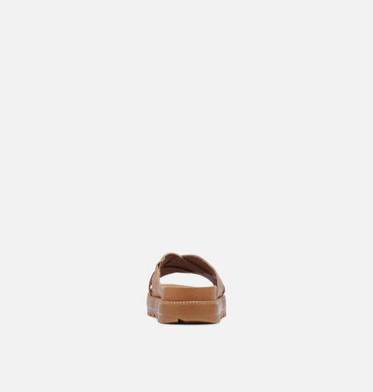 Sorel Dam Slides Brun - Roaming™ Criss Cross - STA-976012